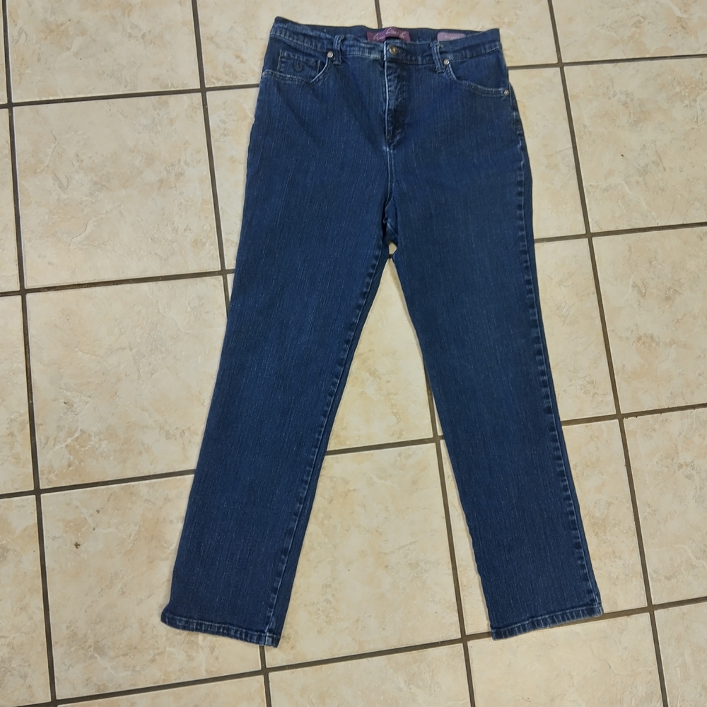 Gloria Vanderbilt Dark Blue Straight Leg Jeans